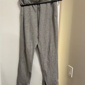 Adidas Gray fleece lined Jogger Pants